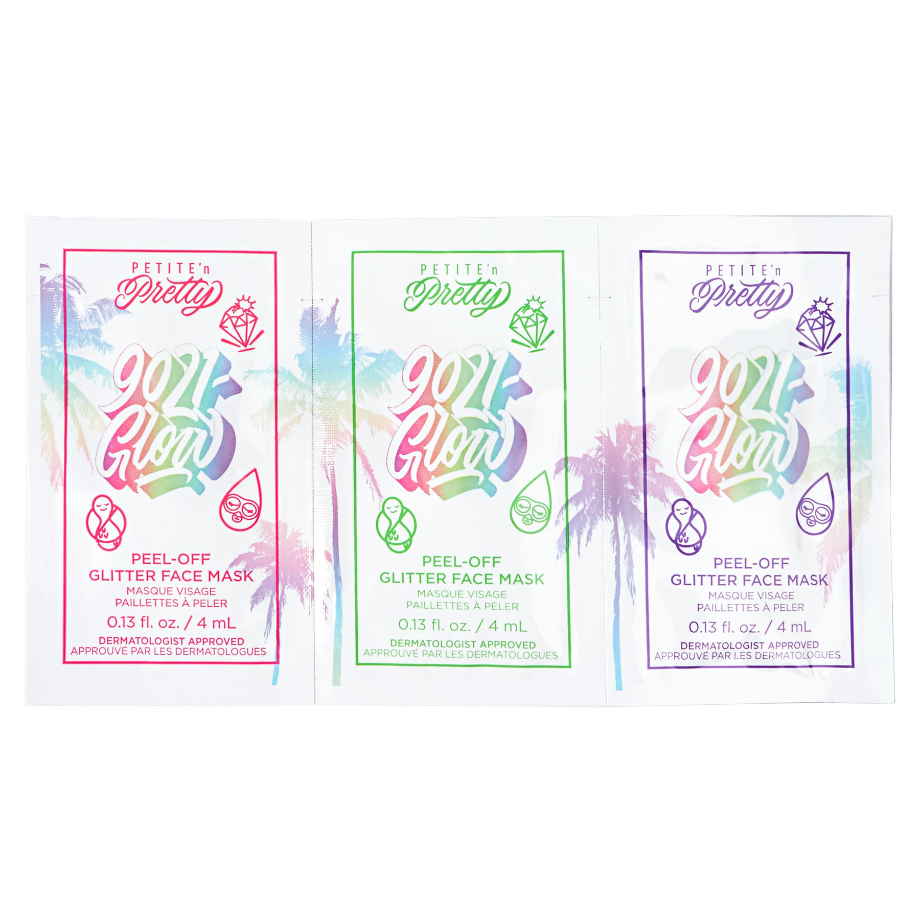 9021-Glow! Peel-Off Glitter Face Mask Sample