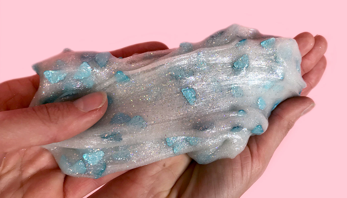 Birthday glitter slime recipe with confetti