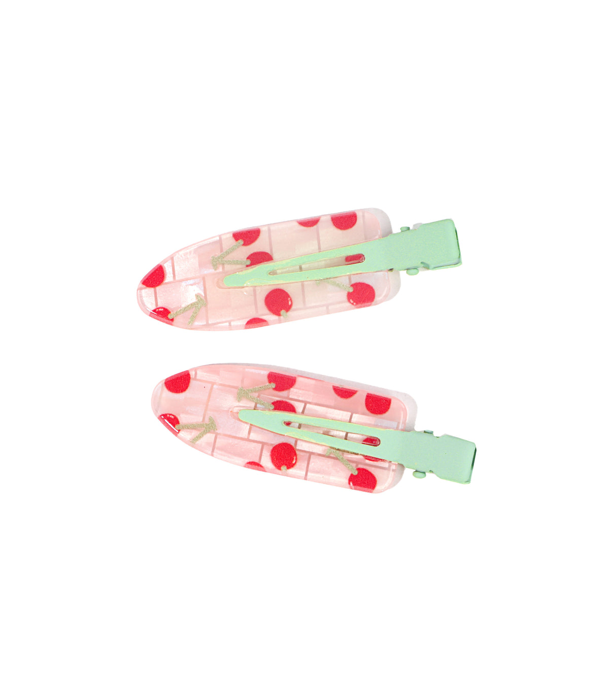 Pink Cherry Hair Clips
